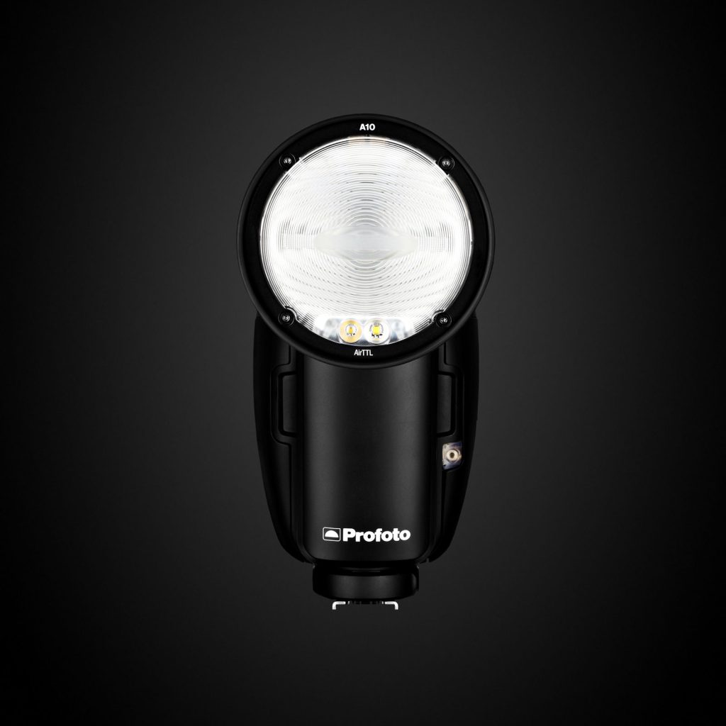 A picture of a camera flash